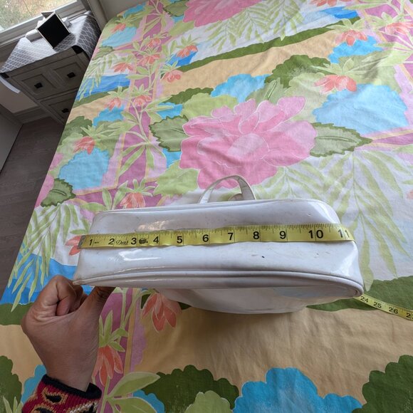 Nike Bag Sport Gym Yoga Water Resistant Zip Closure White Unisex 14x14x5 - Picture 5 of 16